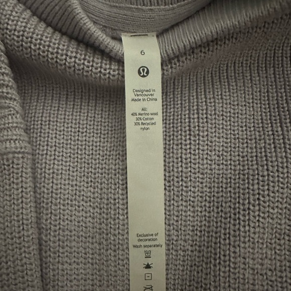 lululemon athletica Light Purple Cowl Neck Sweater - Picture 4 of 4